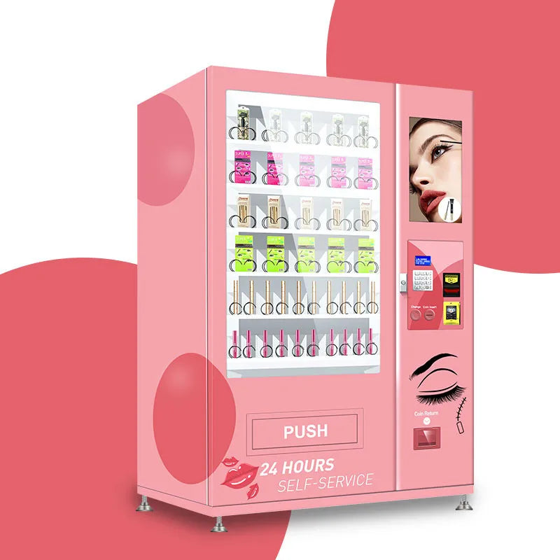 Touch Screen Hair Eyelash Cosmetics Vending Machine for Lashes Vending Machine Beauty Toiletry Bag Makeup Wigs Vendor Kiosk