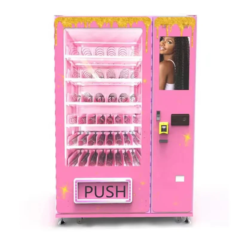 Touch Screen Hair Eyelash Cosmetics Vending Machine for Lashes Vending Machine Beauty Toiletry Bag Makeup Wigs Vendor Kiosk