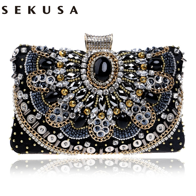 Black Diamond Shoulder Purse