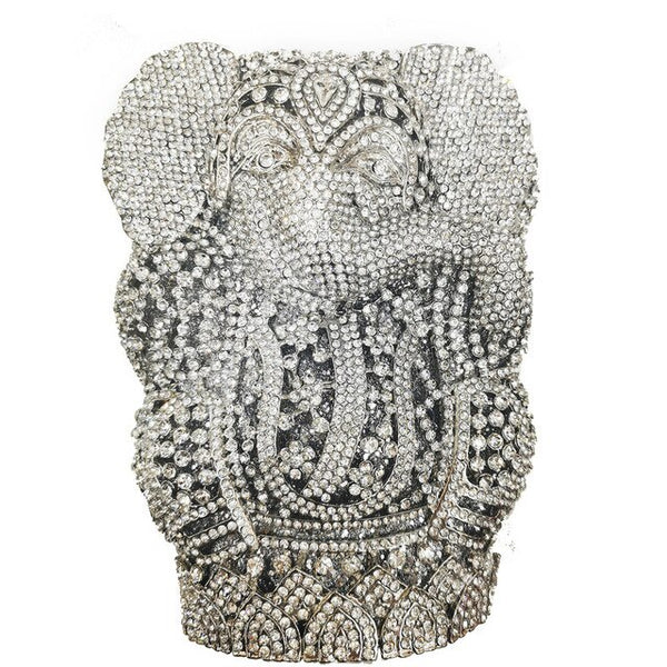 Elephant Shape Crystal Purse